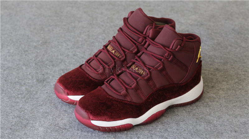 Authentic Air Jordan 11 Velvet Night Maroon High